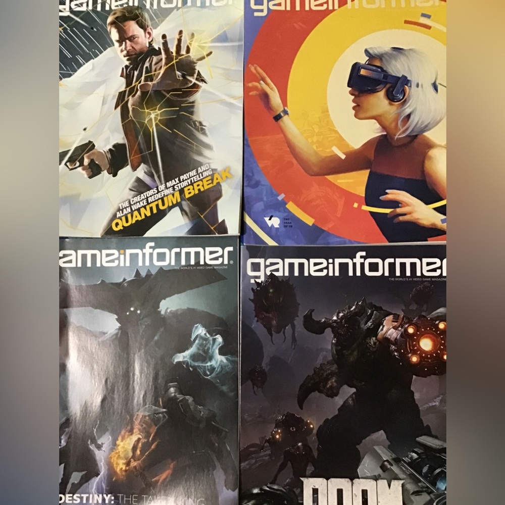 A total of four game informer magazines z